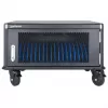 Manhattan 20-Bay Laptop Charging Cabinet with AC Adapter Storage, Lockable, Black