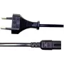 Manhattan 339100 AC Power Cable Europlug to IEC C7 1.8 m Black