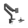 Manhattan 462570 Single Monitor Arm Desk Mount Black 17-49 inch 8 kg VESA 75x100