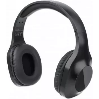 Manhattan Sound Science Bluetooth Over-Ear Headset - Wireless Bluetooth 5.0 + EDR, Omnidirectional Microphone, Integrated Controls, Black (179812)