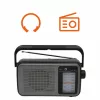 Manta MARDI919BK San Remo Black Portable Radio with Bluetooth, FM/AM, USB, SD Card, AUX