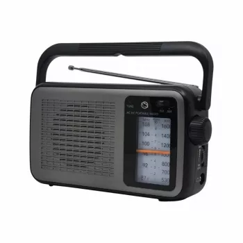 Manta MARDI919BK San Remo Black Portable Radio with Bluetooth, FM/AM, USB, SD Card, AUX