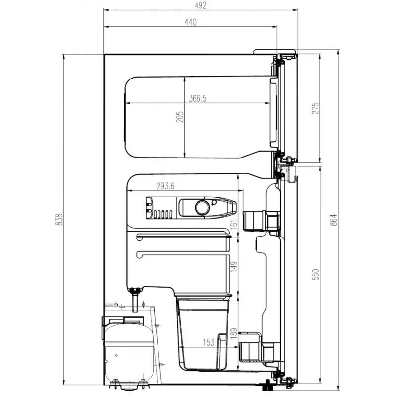 Manta MM545DBK Fridge 88L Black