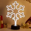 Manta SNL84WH LED Snowflake Decorative Lamp, Cool White, Battery Powered, Hanging, Plastic, White, 200 mm