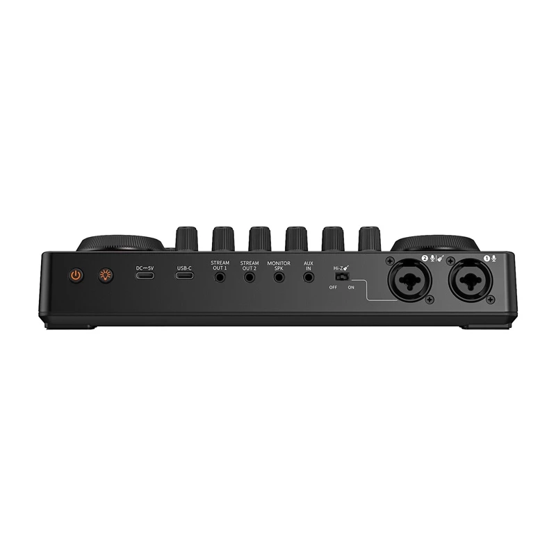 Maono AME2 GEN2 USB-C Sound Card – 2 XLR/TRS Combo Inputs, +48V Phantom Power, Battery Operation