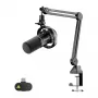 MAONO PD200WS Dynamic Microphone (Black) – USB/XLR Cardioid with RGB and Zero-Latency Monitoring