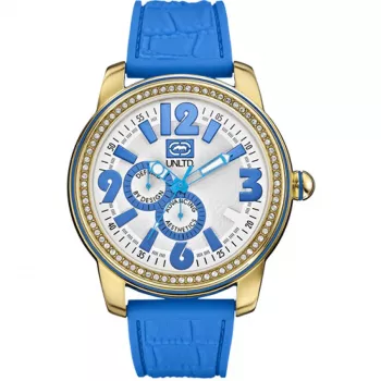 MARC ECKO E13544G5 Unisex Analog Quartz Watch 48mm Stainless Steel Silicone Black