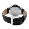 MARC ECKO Men's Stainless Steel Watch E11591G1 - 45mm Quartz Analog Black Dial Silver Bracelet