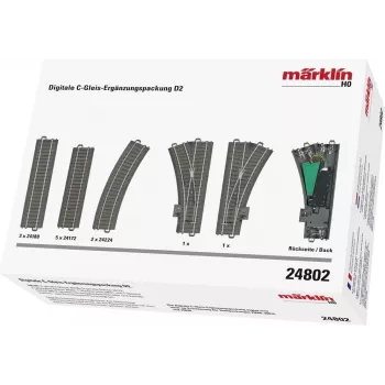 Märklin 24802 H0 C-Gleis Curved Track R2 15° (1-Piece)