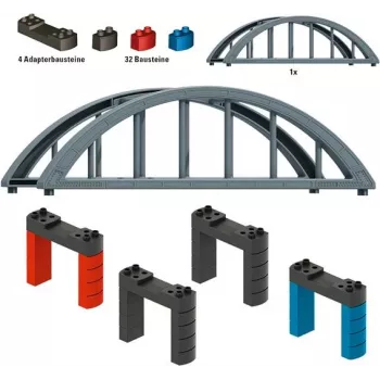 Märklin 72218 H0 Straight Girder Bridge Kit for C/K/M Track, Grey, 360 mm