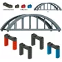 Märklin 72218 H0 Straight Girder Bridge Kit for C/K/M Track, Grey, 360 mm
