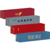 Märklin 76552 H0 Scale 20ft Container Set, 2 Pieces, Plastic, for Model Railway Freight Cars