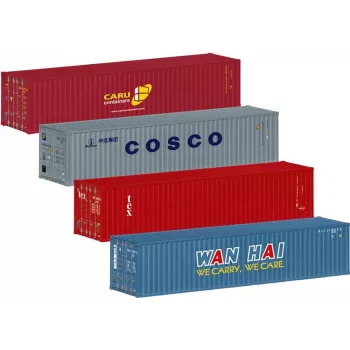 Märklin 76552 H0 Scale 20ft Container Set, 2 Pieces, Plastic, for Model Railway Freight Cars