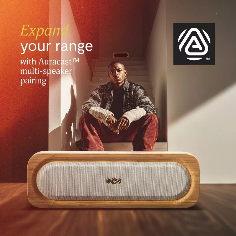 MARLEY Get Together 3 Wireless Bluetooth Speaker, Signature Black, 40W, IP67