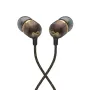 Marley Smile Jamaica Wired Earbuds with Microphone, USB Type-C, Brass