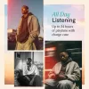 Marley Trenchtown Wireless Earbuds with Hybrid ANC, Built-in Microphone, Bluetooth 5.3, Cream