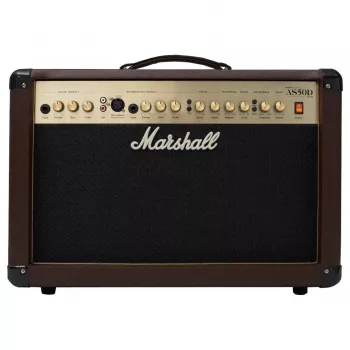 Marshall AS50D 50W Acoustic Guitar Amplifier - 2x8 inch Speakers, 2 Channels, Digital Effects