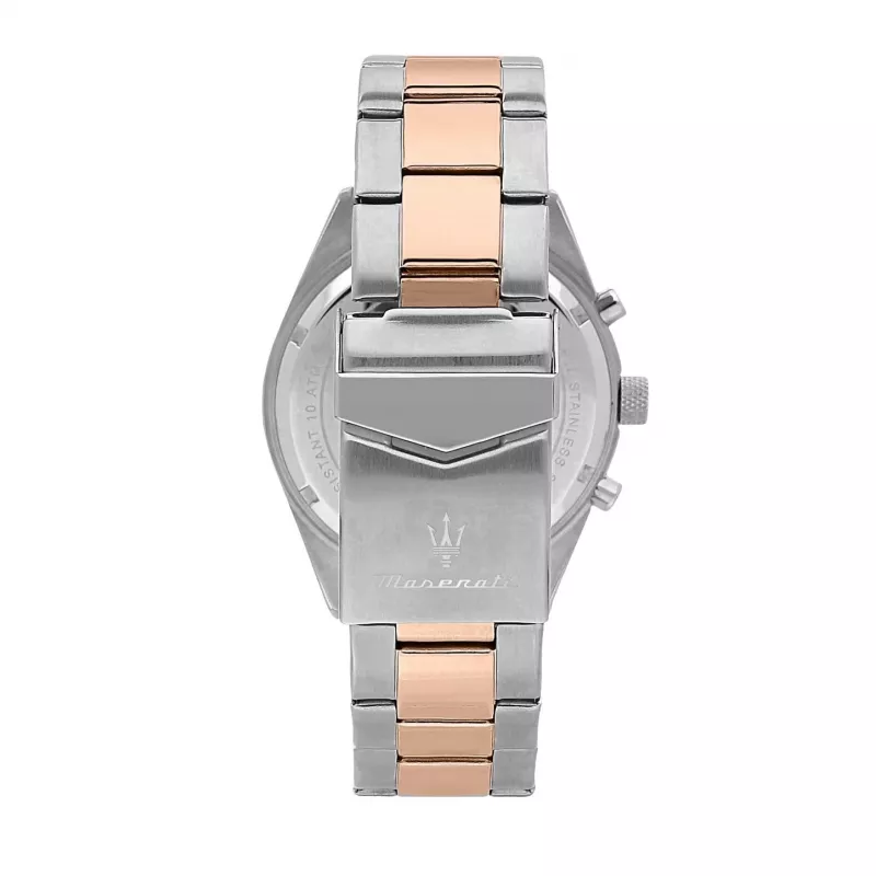 Maserati Men's Potenza Quartz Analog Watch R8853100040 43mm Black Dial Black Leather