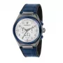 MASERATI Men's Potenza Quartz Watch R8871639001 43mm Blue Dial Leather Strap
