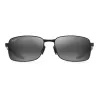 MAUI JIM 797-2M Unisex Cat Eye Sunglasses Matte Black Neutral Grey 57mm