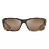 MAUI JIM H766-10MF Unisex Rectangular Sunglasses Matte Black Neutral Grey 58mm