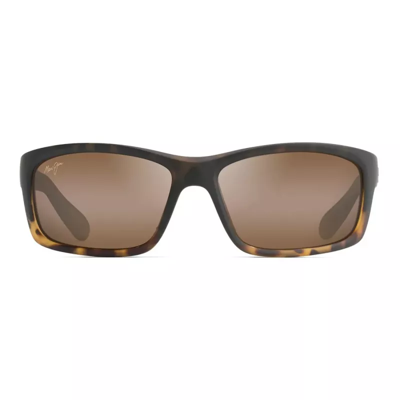 MAUI JIM H766-10MF Unisex Rectangular Sunglasses Matte Black Neutral Grey 58mm