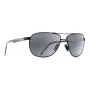 MAUI JIM Men's 728-2M Polarized Sunglasses - Matte Black Frame, Neutral Grey Lens