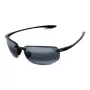 MAUI JIM Unisex Sunglasses 407-02 Mauna Kea Gloss Black Neutral Grey Polarized 64mm