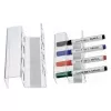 MAUL Acrylic Magnetic Pen Holder for 4 Whiteboard or Flipchart Markers, Crystal Clear (6388405)