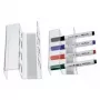 MAUL Acrylic Magnetic Pen Holder for 4 Whiteboard or Flipchart Markers, Crystal Clear (6388405)