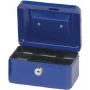 MAUL Cash Box Blue 152x125x81 mm with Cylinder Lock and Coin Tray 56101-37