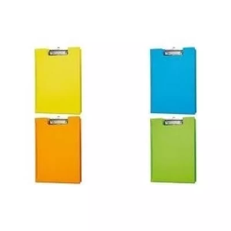 MAUL Clipboard Folder A4 Light Blue with Foil Coating and Flat Wire Clip 2339234