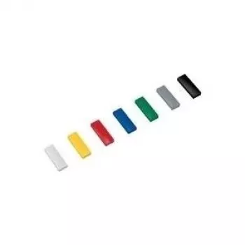 MAUL HEBEL Solid Magnet, 1.0 kg Holding Force, Rectangular 54 x 19 mm, Black, Break-Resistant Plastic 61650-90