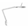 MAUL LED Magnifying Lamp Makro with Clamp Base White