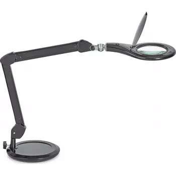 MAUL LED Magnifying Lamp Makro with Stand Base Black