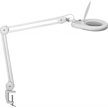 MAUL LED Magnifying Lamp Viso with Clamp Base, 10W, 900lm, 6500K, 5 Dioptres, Black
