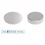 MAUL Neodymium Disc Magnet 10 x 1 mm, Nickel-Plated, 0.5 kg Holding Force (1 pc) 6166196
