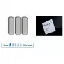 MAUL Neodymium Rod Magnets 4 x 15 x 4 mm, Nickel-Plated, 2 kg Holding Force, 1 Piece 6169096