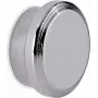 MAUL Round Neodymium Magnet with Stainless Steel Casing, 16 mm Diameter, 7 mm Height, Silver, 1 Piece 6170796