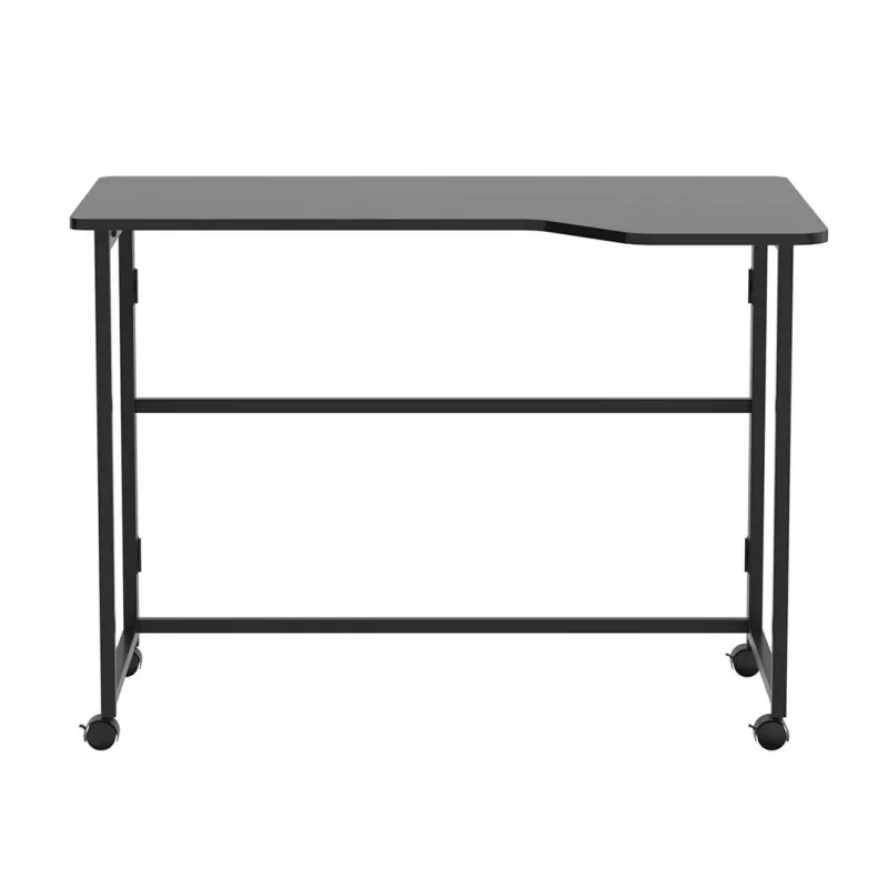 MCN Maclean Folding L-Shaped Corner Desk MC-1250 L/B, Black, Mobile, 100x65 cm, max 50 kg