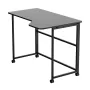MCN Maclean Folding L-Shaped Corner Desk MC-1250 L/B, Black, Mobile, 100x65 cm, max 50 kg