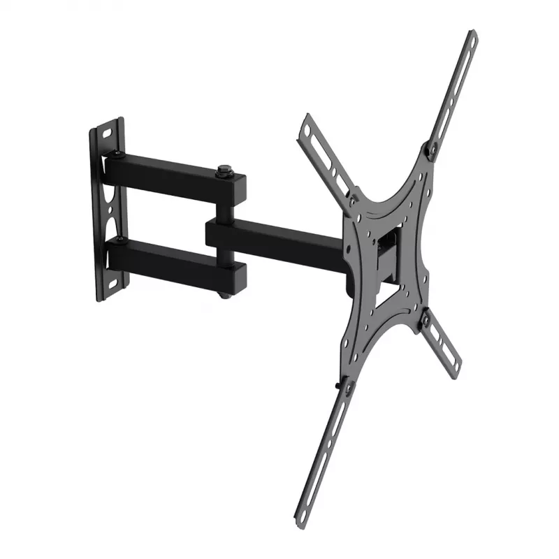 MCN Maclean MC-190 Full Motion TV Wall Mount for 32-55 inch Screens, VESA up to 400x400, 25 kg, Black