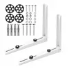 MCN MC-145 Wall Mount Bracket for Air Conditioner and Heat Pump Outdoor Units, Galvanized Steel, 450x500 mm Arms, 200 kg Load