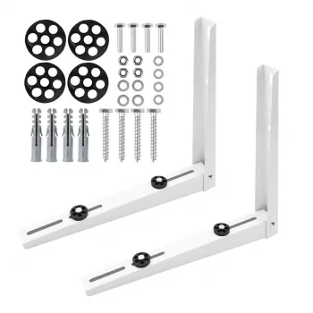 MCN MC-145 Wall Mount Bracket for Air Conditioner and Heat Pump Outdoor Units, Galvanized Steel, 450x500 mm Arms, 200 kg Load