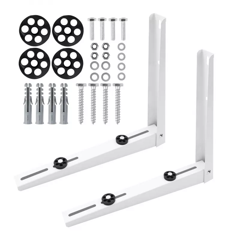 MCN MC-145 Wall Mount Bracket for Air Conditioner and Heat Pump Outdoor Units, Galvanized Steel, 450x500 mm Arms, 200 kg Load
