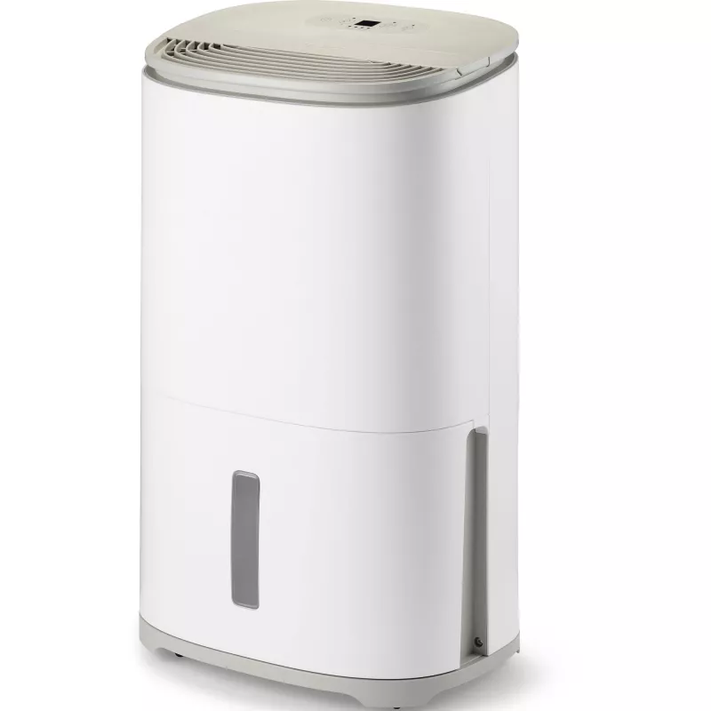 MEACO Dry Arete One 25L Compressor Dehumidifier and Air Purifier (White/Beige, 267 Watt, for Rooms up to 125 m²)