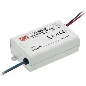MEAN WELL APV-25-24 Constant Voltage LED Driver 24V 25W IP42 White