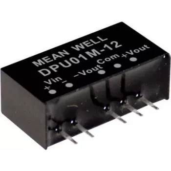 MEAN WELL DPU01L-12 1W DC-DC Converter Module 12V Input 12V Output SIP