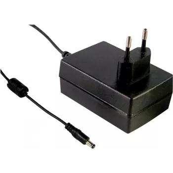 MEAN WELL GSM36E24-P1J 36W Medical Desktop Power Adapter, 24V DC, 1.5A, 2.1x5.5mm Plug