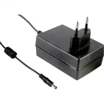 MEAN WELL GST25E09-P1J 25W 9V 2.77A AC/DC Power Supply, Black